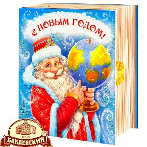 Детский новогодний подарок в картонной упаковке весом 800 грамм по цене 1234 руб в Казани